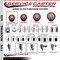 Service Caster 3'' Red Poly Swivel 1-5/8'' Expanding Stem Caster with Brake SCC-EX20S314-PPUB-RED-TLB-158 - alternate 4